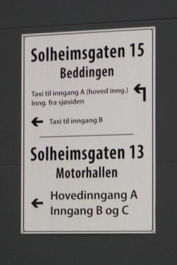 Eksempel på navngivning der enkeltbygningene i et nytt kvartal har blitt kalt opp etter deler av industrianlegget som lå i området tidligere. Foto: NIKU Eksempel på navngivning der enkeltbygningene i et nytt kvartal har blitt kalt opp etter deler av industrianlegget som lå i området tidligere. Foto: NIKU