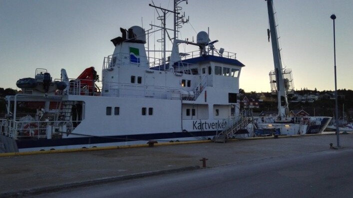 MS «HYDROGRAF»: Etter mobiliseringen dagen før avgang fra Rørvik. MS «HYDROGRAF»: Etter mobiliseringen dagen før avgang fra Rørvik.