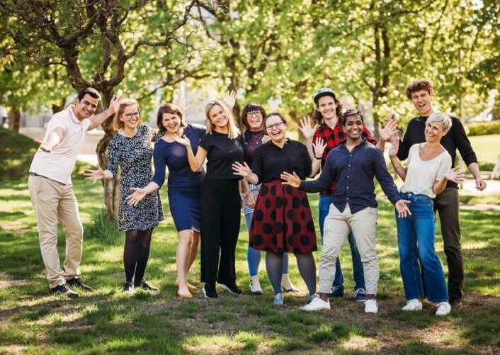 De ti deltagerne fra Trondheim er klare. Den 27. september går vi på scenen i Forsker Grand Prix på Byscenen i Trondheim, men før den tid er det mye som må forberedes. (Foto: Julie Gloppen Solem, NTNU) De ti deltagerne fra Trondheim er klare. Den 27. september går vi på scenen i Forsker Grand Prix på Byscenen i Trondheim, men før den tid er det mye som må forberedes. (Foto: Julie Gloppen Solem, NTNU)