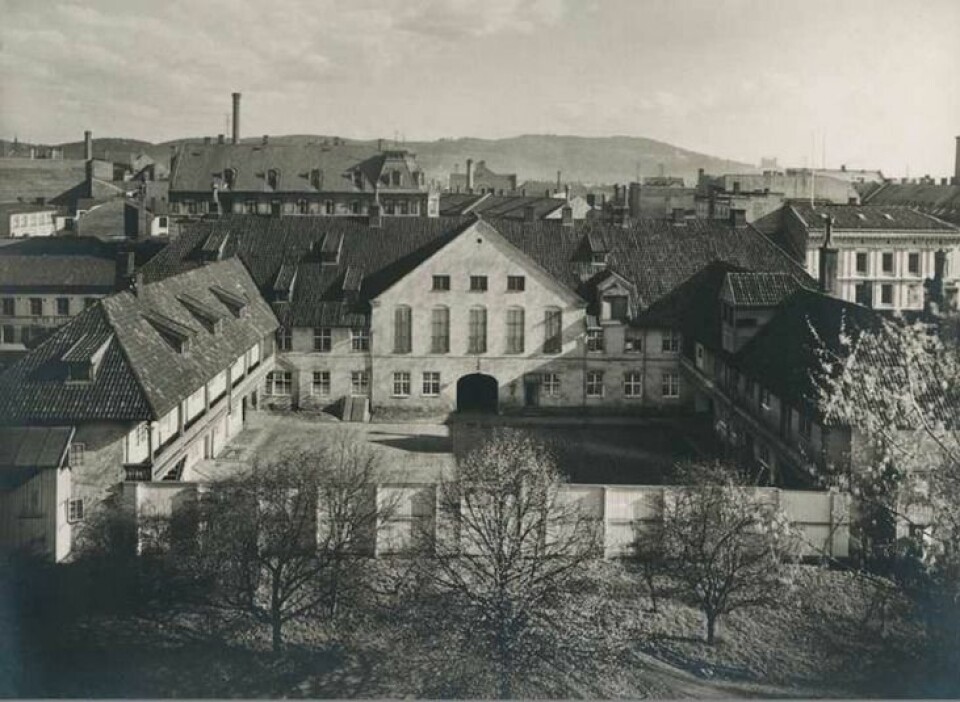 Christiania tugthus ca. 1910. Foto: Olaf Martin Peder Væring. Oslo Museum: image no. OB.F01167