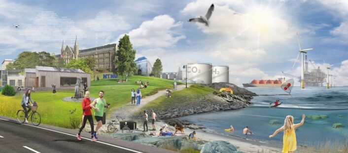 I det store bildet er karbonfangst, lagring, og hydrogen en viktig del av både fremtidens energisystem, og klimatiltak. (Grafikk: Oxygen) I det store bildet er karbonfangst, lagring, og hydrogen en viktig del av både fremtidens energisystem, og klimatiltak. (Grafikk: Oxygen)