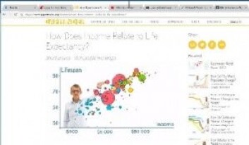 Skjermdump fra Gapminder.org Skjermdump fra Gapminder.org