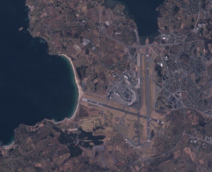 Ikke mye snø å se vest i Rogaland 28. mars. (Bilde: Copernicus Sentinel-2 data 2018) Ikke mye snø å se vest i Rogaland 28. mars. (Bilde: Copernicus Sentinel-2 data 2018)