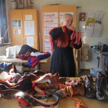 Kjersti Myrnes Balto, leder ved Várdobáiki samisk senter, er en viktig ressursperson i det markasamiske området. (Foto: Berit Nystad Eskonsipo) Kjersti Myrnes Balto, leder ved Várdobáiki samisk senter, er en viktig ressursperson i det markasamiske området. (Foto: Berit Nystad Eskonsipo)