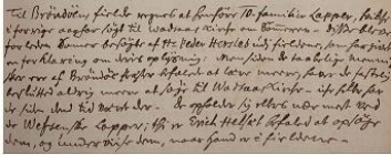 Utsnitt av innskrift fra 1734 i Trondhjems biskops visitasprotokoll (Statsarkivet i Trondheim). Her beskrives boikotten fra samene i Brønnøy. De står blant annet (...) <em>Men siden de taabelige mennisker ere af Brøndøe præster befalede at lære meere, haver de fastelig beslutted aldrig meere at søge til Wadsaas kirche</em> (...) Foto: Håkon Hermanstrand Utsnitt av innskrift fra 1734 i Trondhjems biskops visitasprotokoll (Statsarkivet i Trondheim). Her beskrives boikotten fra samene i Brønnøy. De står blant annet (...) <em>Men siden de taabelige mennisker ere af Brøndøe præster befalede at lære meere, haver de fastelig beslutted aldrig meere at søge til Wadsaas kirche</em> (...) Foto: Håkon Hermanstrand