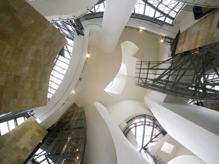 Atriet på Guggenheim-museet er en del av Mars-verket Chasmata. Museo Guggenheim Bilbao Atriet på Guggenheim-museet er en del av Mars-verket Chasmata. Museo Guggenheim Bilbao