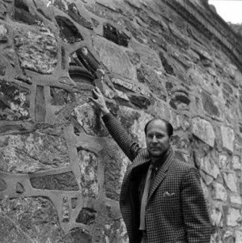 Riksantikvar Stephan Tschudi-Madsen representerte Norge i verdensarvkomiteen på 1980-tallet. Foto: Åsgeir Valldal - Digitalt Museum/Norsk Folkemuseum