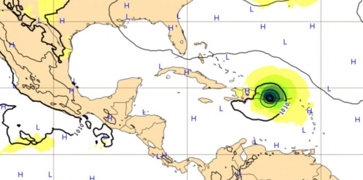 Mer trøbbel på gang for øyene i Karibien. (Bilde: ECMWF) Mer trøbbel på gang for øyene i Karibien. (Bilde: ECMWF)