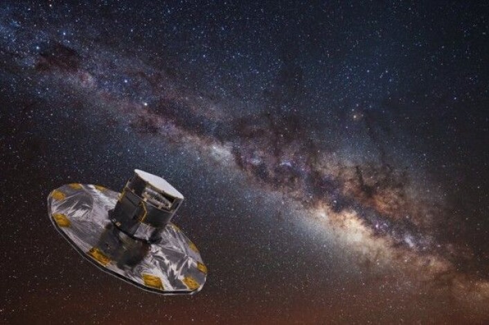 ESAs romteleskop Gaia skal kartlegge over 1 milliard stjerner for å forske på stjerner, galakser og exoplaneter. ESA ESAs romteleskop Gaia skal kartlegge over 1 milliard stjerner for å forske på stjerner, galakser og exoplaneter. ESA