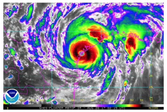 "Texas - here I come!" (Bilde: NOAA) "Texas - here I come!" (Bilde: NOAA)