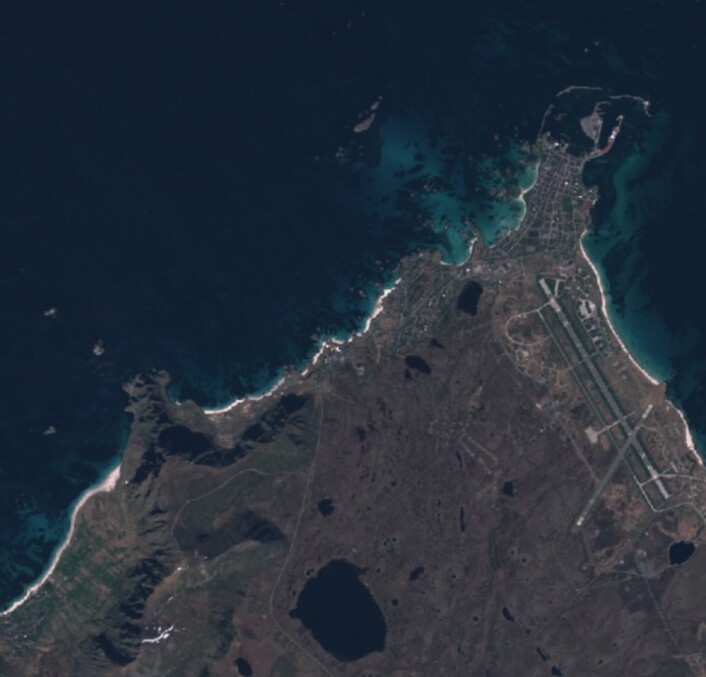 Andenes sett fra Sentinel-2 torsdag 8. juni. (Bilde: Copernicus Sentinel data 2017). Andenes sett fra Sentinel-2 torsdag 8. juni. (Bilde: Copernicus Sentinel data 2017).