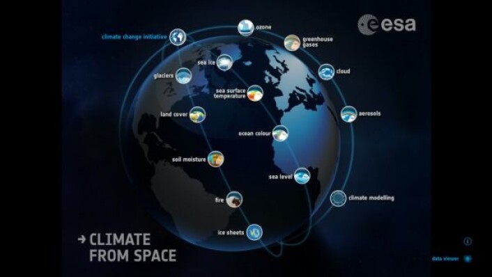 Climate From Space er en gratis interaktiv bok for de som vil lære mer om klimaendringer og forskningen på dem. ESA Climate From Space er en gratis interaktiv bok for de som vil lære mer om klimaendringer og forskningen på dem. ESA