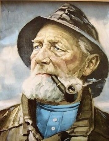 Klassisk maleri av sjømann med pipe. (Ukjent kunstner) Klassisk maleri av sjømann med pipe. (Ukjent kunstner)