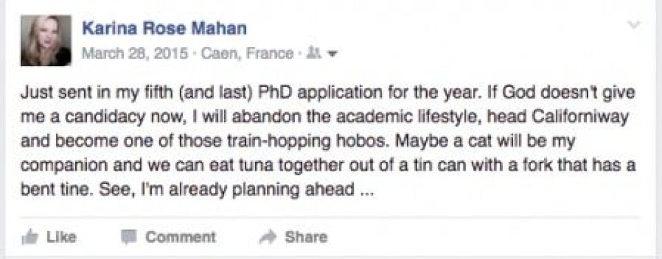 Jakten på en PhD-stilling
