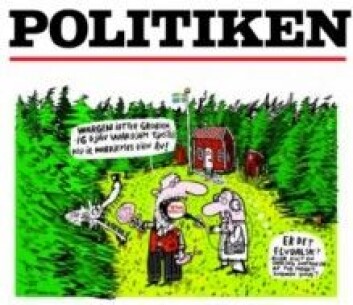Illustrasjon til artikkel om elvdalsk i Politiken, 3. mai 2015. Illustrasjon til artikkel om elvdalsk i Politiken, 3. mai 2015.