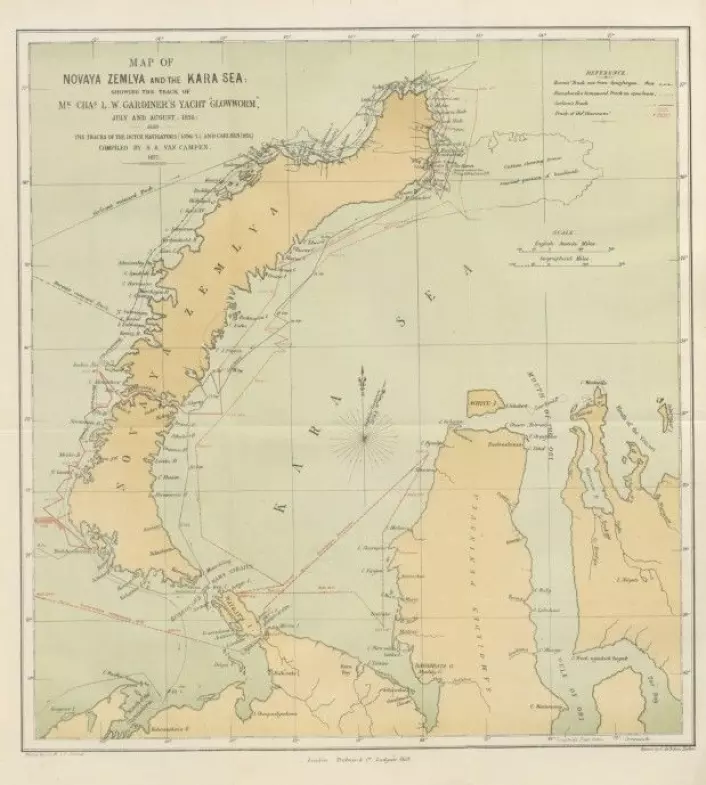 Novaya Zemlya: Stort og med mange bukter. (Foto: Mechanical Curator collection / Wikimedia Commons)