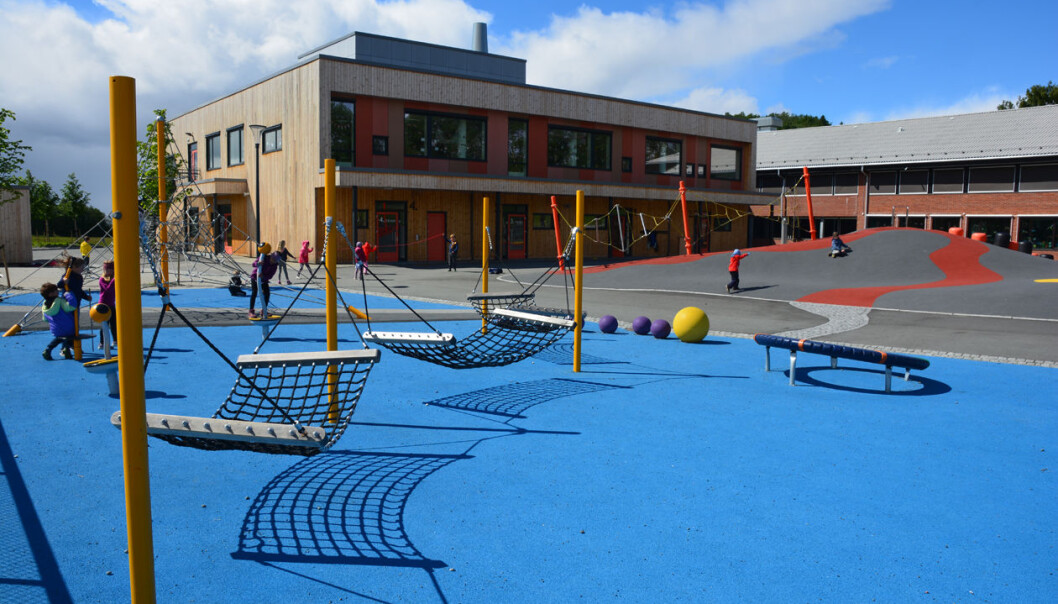 Nesheim skole i Levanger er en grunnskole for første- til sjuendeklasse med 380 elever. Fra høsten 2018 er de en av fire nye universitetsskoler som har inngått et samarbeid med Nord universitet. (Foto: Bjørnar Leknes) Nesheim skole i Levanger er en grunnskole for første- til sjuendeklasse med 380 elever. Fra høsten 2018 er de en av fire nye universitetsskoler som har inngått et samarbeid med Nord universitet. (Foto: Bjørnar Leknes)