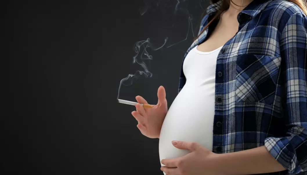 Så mange røyker mens de er gravide