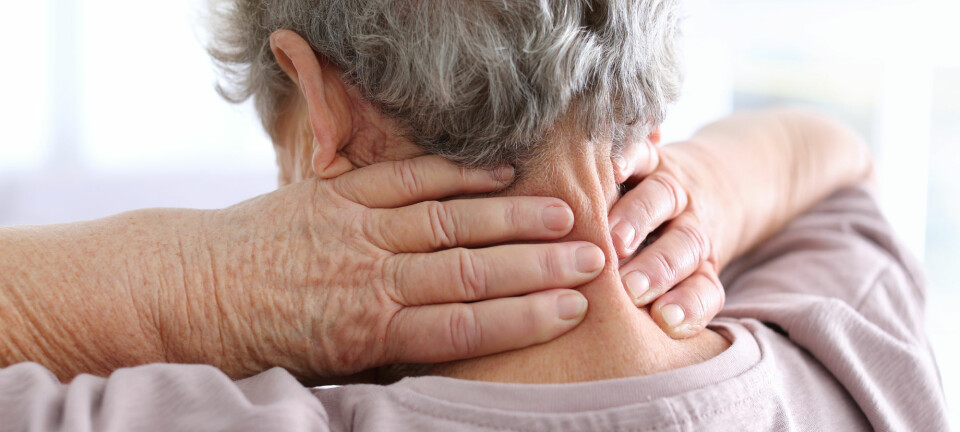 Mange eldre sliter med kroniske smerter. Dessverre mangler vi god behandling å tilby. (Illustrasjonsfoto: Africa Studio / Shutterstock / NTB scanpix)