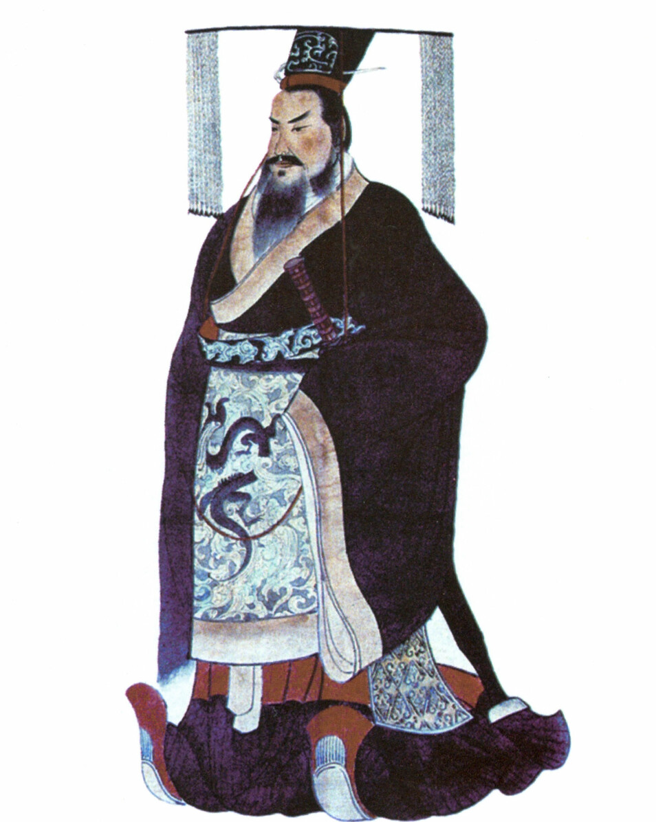 Illustrasjonen skal forstille Kinas første keiser, Qin Shi Huangdi. (Bilde: Ukjent)