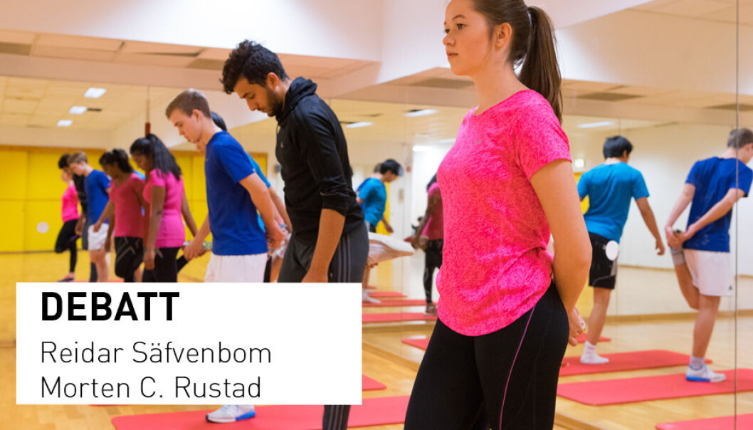- Vi er enig med Vinje at bevegelsesglede og mestring bør stå sentralt i faget, men gleden og mestringen skal helst erfares mens eleven lærer det de skal lære, skriver forskerne. (Foto: Thomas Brun / NTB Scanpix) - Vi er enig med Vinje at bevegelsesglede og mestring bør stå sentralt i faget, men gleden og mestringen skal helst erfares mens eleven lærer det de skal lære, skriver forskerne. (Foto: Thomas Brun / NTB Scanpix)