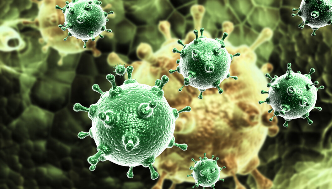 Australske forskere har funnet 214 tidligere ukjente virus som skjuler seg inne i frosker, fisker og andre virveldyr. Forskerne mener at virus som kan smitte oss med vanlige sykdommer som forkjølelse og influensa, har fulgt oss og andre virveldyr helt siden vi enn gang ble til. De var inne i menneskets fjerne forfedre da de for flere hundre millioner år siden krabbet fra havet og opp på land. (Bilde: Colourbox) Australske forskere har funnet 214 tidligere ukjente virus som skjuler seg inne i frosker, fisker og andre virveldyr. Forskerne mener at virus som kan smitte oss med vanlige sykdommer som forkjølelse og influensa, har fulgt oss og andre virveldyr helt siden vi enn gang ble til. De var inne i menneskets fjerne forfedre da de for flere hundre millioner år siden krabbet fra havet og opp på land. (Bilde: Colourbox)