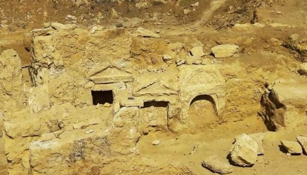 Så langt er bare inngangen til det gresk-romerske tempelet gravd ut. (Foto: Egypt Ministry of Antiquities) Så langt er bare inngangen til det gresk-romerske tempelet gravd ut. (Foto: Egypt Ministry of Antiquities)