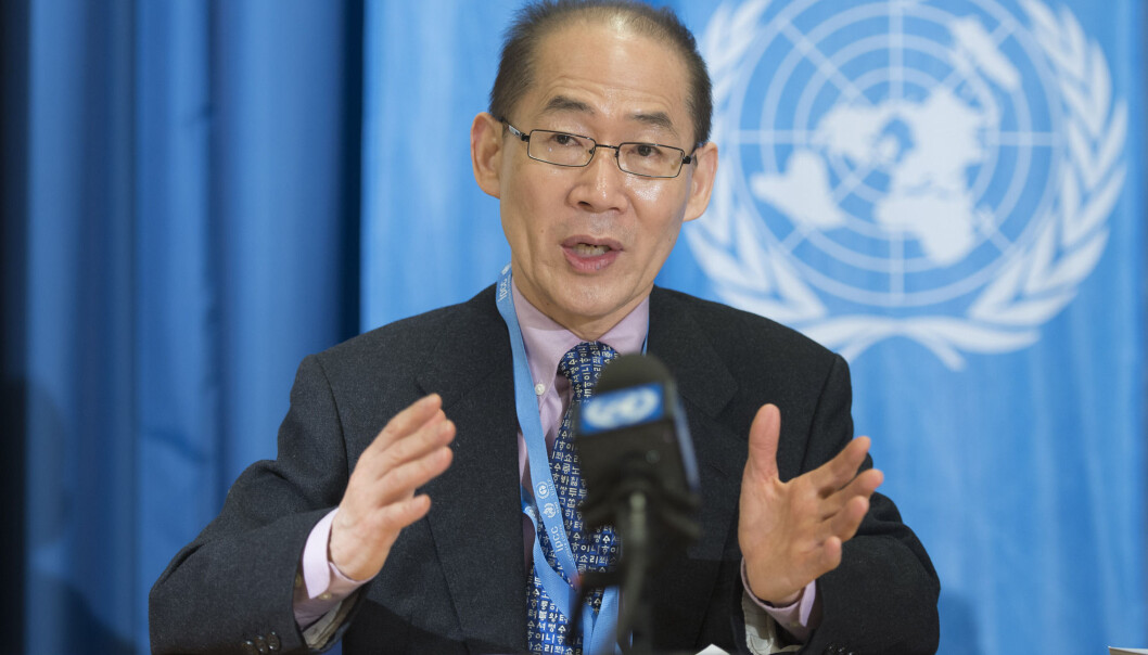 Hoesung Lee er styreleder for FNs internasjonale klimapanel. (Foto: Martial Trezzini, Keystone via AP, NTB scanpix) Hoesung Lee er styreleder for FNs internasjonale klimapanel. (Foto: Martial Trezzini, Keystone via AP, NTB scanpix)