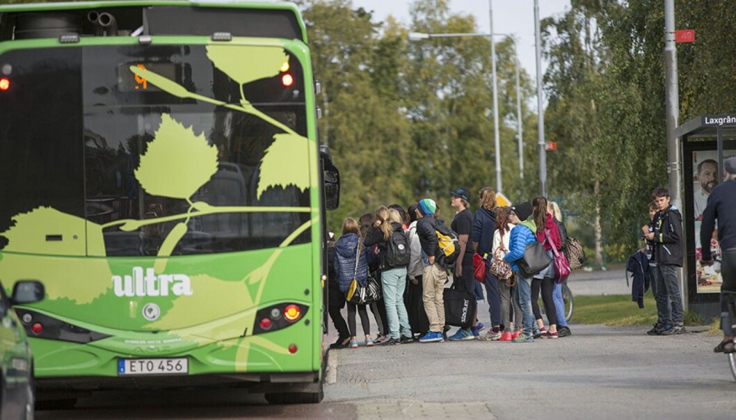 Hurtigladende busser i Umeå i Sverige er finansiert med en grønn obligasjon. (Foto: Hybricon bus systems) Hurtigladende busser i Umeå i Sverige er finansiert med en grønn obligasjon. (Foto: Hybricon bus systems)