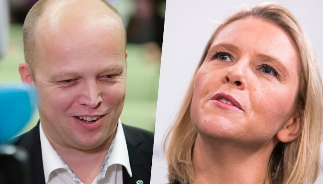 Flere vestlige land er dypt splittet i synet på både innvandring, samarbeid med utlandet, rovdyrpolitikk og andre spørsmål. I Norge vinner politikere som Senterpartiets leder Trygve Slagsvold Vedum og avgått justisminister Sylvi Listhaug (FrP) fram gjennom å ta rollen som motstandere av makteliten. (Fotos: Terje Bendiksby og Håkon Mosvold Larsen / NTB scanpix) Flere vestlige land er dypt splittet i synet på både innvandring, samarbeid med utlandet, rovdyrpolitikk og andre spørsmål. I Norge vinner politikere som Senterpartiets leder Trygve Slagsvold Vedum og avgått justisminister Sylvi Listhaug (FrP) fram gjennom å ta rollen som motstandere av makteliten. (Fotos: Terje Bendiksby og Håkon Mosvold Larsen / NTB scanpix)