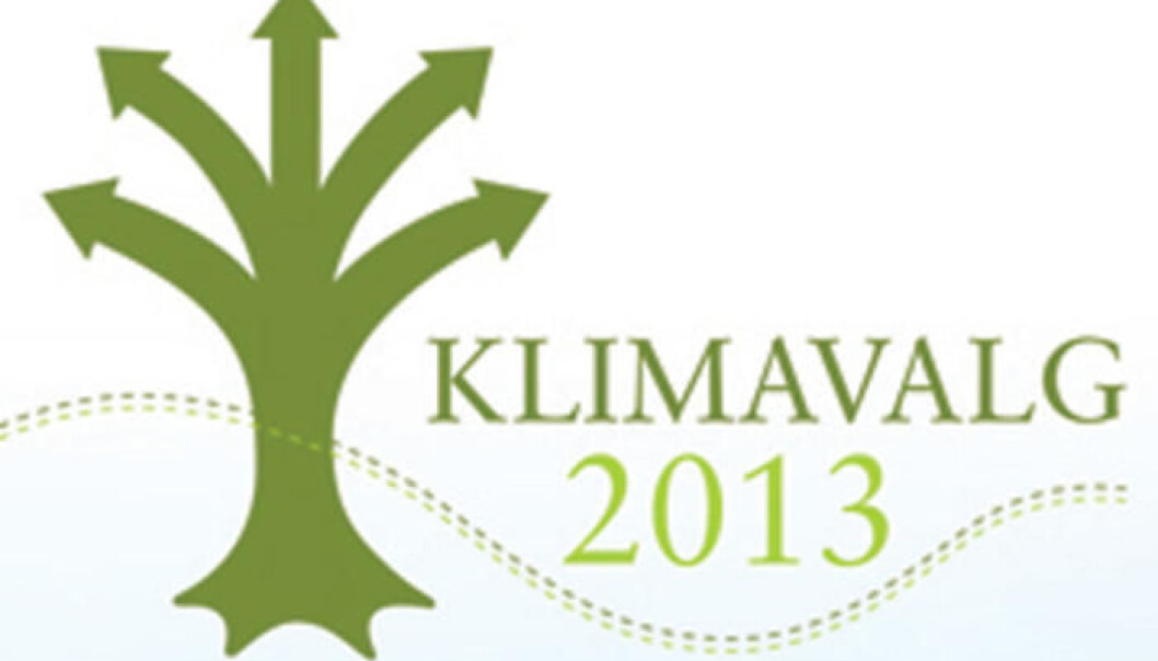 Forskere ved Norut har analysert Klimavalg 2013-kampanjen. (Logo: Klimavalg 2013) Forskere ved Norut har analysert Klimavalg 2013-kampanjen. (Logo: Klimavalg 2013)