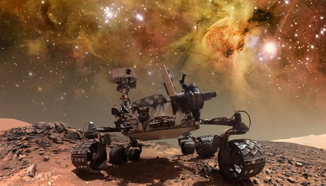 Ingen av Marsrobotene har funnet sikre tegn til liv på den røde planeten. Hvordan takler vi det den dagen de gjør det?  (Illustrasjon: NASA images / Shutterstock / NTB scanpix)