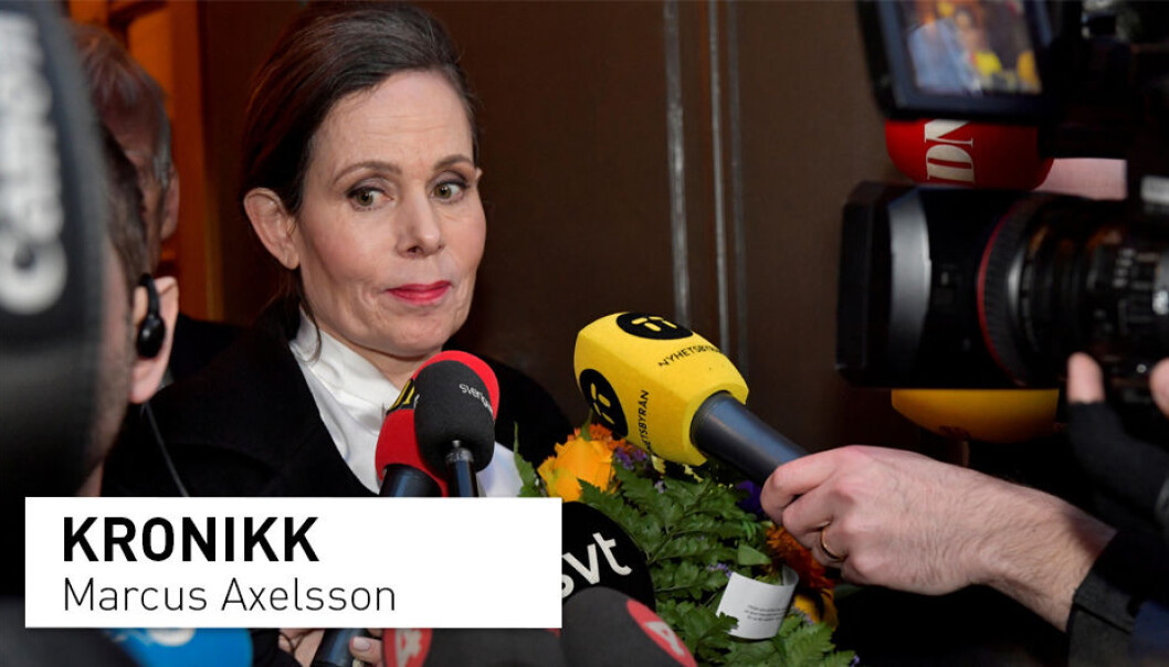 Svenska Akademiens faste sekretær Sara Danius var en av de som måtte forlate institusjonen som deler ut Nobels litteraturpris. (Foto: Jonas Ekströmer / NTB Scanpix) Svenska Akademiens faste sekretær Sara Danius var en av de som måtte forlate institusjonen som deler ut Nobels litteraturpris. (Foto: Jonas Ekströmer / NTB Scanpix)