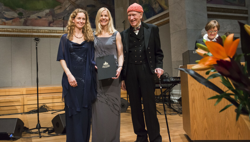 Førsteamanuensis Maria Lerm ved Linköping Universitet og professor Trude Helen Flo ved NTNU har fått ti millioner kroner av Olav Thons forskningspriser for sin forskning på nye behandlingsmetoder mot tuberkulose. (Foto: Katrine Lunke) Førsteamanuensis Maria Lerm ved Linköping Universitet og professor Trude Helen Flo ved NTNU har fått ti millioner kroner av Olav Thons forskningspriser for sin forskning på nye behandlingsmetoder mot tuberkulose. (Foto: Katrine Lunke)