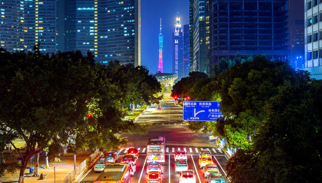 Guangzhou er en av syv kinesiske byer som har innført en kvote på bileierskap. (Foto: Colourbox) Guangzhou er en av syv kinesiske byer som har innført en kvote på bileierskap. (Foto: Colourbox)