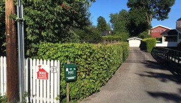 I Oslos kommuneplan er flere småhusområder identifisert som fortettingsområder. Dette har ført til flere beboeraksjoner hvor folk kjemper mot byggingen av høyblokker som kan true nabolagskarakteren. Her et eksempel fra Smestad. (Foto: NIKU( I Oslos kommuneplan er flere småhusområder identifisert som fortettingsområder. Dette har ført til flere beboeraksjoner hvor folk kjemper mot byggingen av høyblokker som kan true nabolagskarakteren. Her et eksempel fra Smestad. (Foto: NIKU(