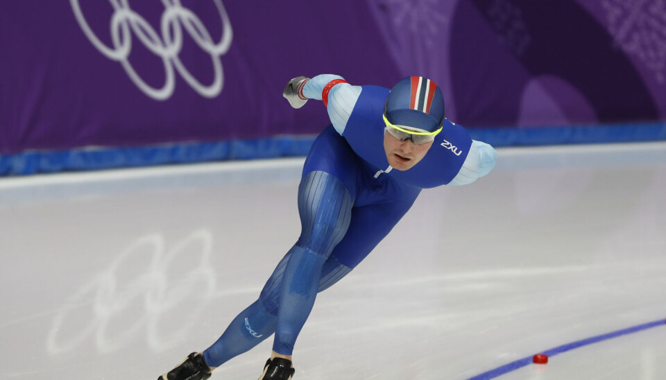 En skøyteløper som trekker første ytre på 1000-meteren, har større sjanse for å tape. Her er Sverre Lunde Pedersen i aksjon på 5000 meter i Gangneung, Sør-Korea. Han tok OL-bronse på distansen. (Foto: Erik Johansen / NTB scanpix)