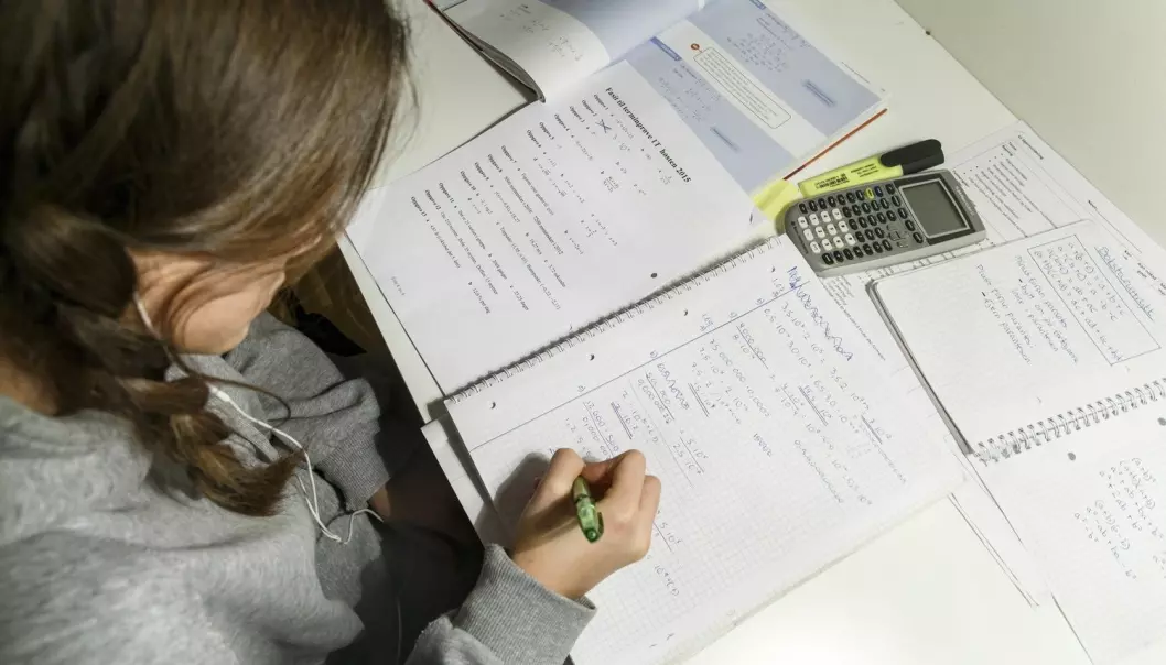 Jenter gjør det fortsatt bedre enn gutter på nasjonale prøver i lesing i femte klasse, mens guttene gjør det bedre i matematikk. (Foto: Gorm Kallestad, NTB scanpix)