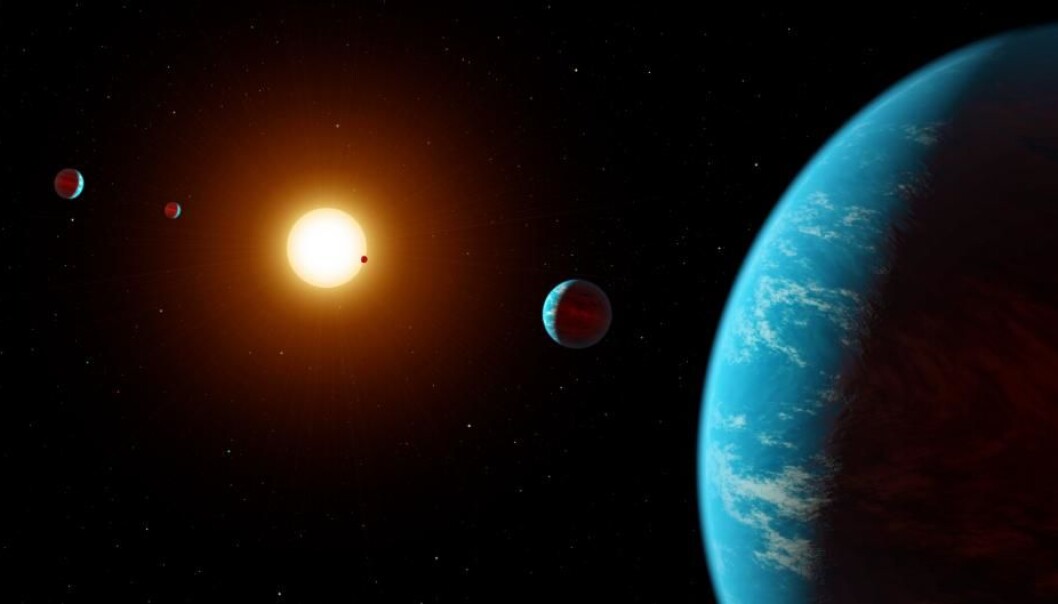 Vanlige folk – Citizen scientists – har sett på data fra et romteleskop og funnet nye planeter. (Illustrasjon: NASA/JPL-Caltech/R. Hurt) Vanlige folk – Citizen scientists – har sett på data fra et romteleskop og funnet nye planeter. (Illustrasjon: NASA/JPL-Caltech/R. Hurt)