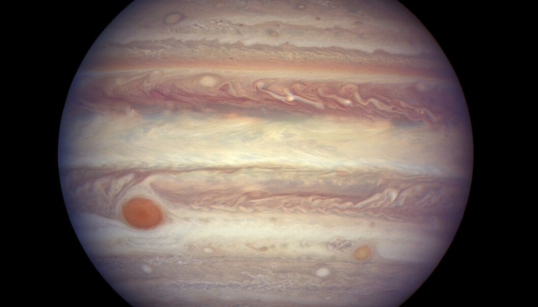 Gassplaneten Jupiter er den femte planeten fra solen. (Foto: AP / NTB scanpix) Gassplaneten Jupiter er den femte planeten fra solen. (Foto: AP / NTB scanpix)