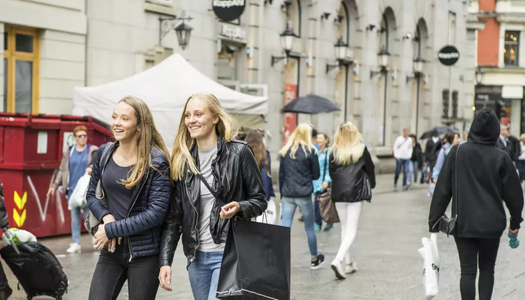 – De drømmer om velstand og det gode liv, men vet samtidig at det er nødvendig å legge om livsstilen, sier forsker som har snakket med ungdommer Oslo. (Foto: Thomas Brun / NTB scanpix)