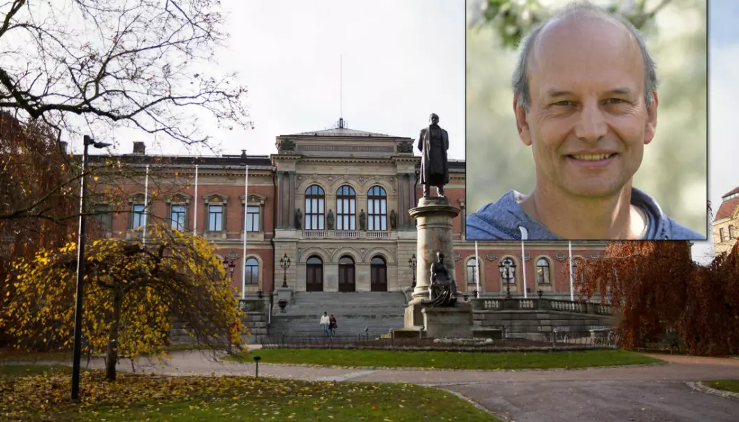 Peter Eklöv, professor ved Uppsala universitet, blir fratatt forskningsmidler etter å ha blitt funnet skyldig i vitenskapelig uredelighet av sin egen arbeidsgiver.  (Foto: Uppsala universitet)