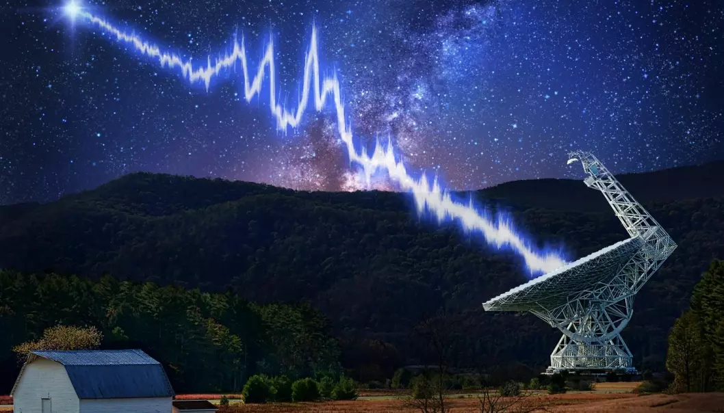 Fant flere radiosignaler fra fjern galakse