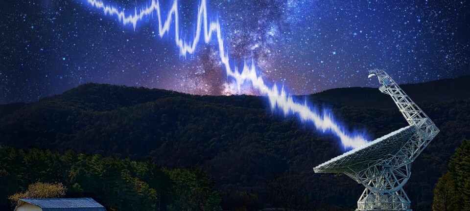 Green Bank Telescope i West Virginia var et av teleskopene som registrerte gjentatte glimt av radiostråler fra en fjern galakse.  (Illustrasjon: Danielle Futselaar - Photo usage: Shutterstock.com)