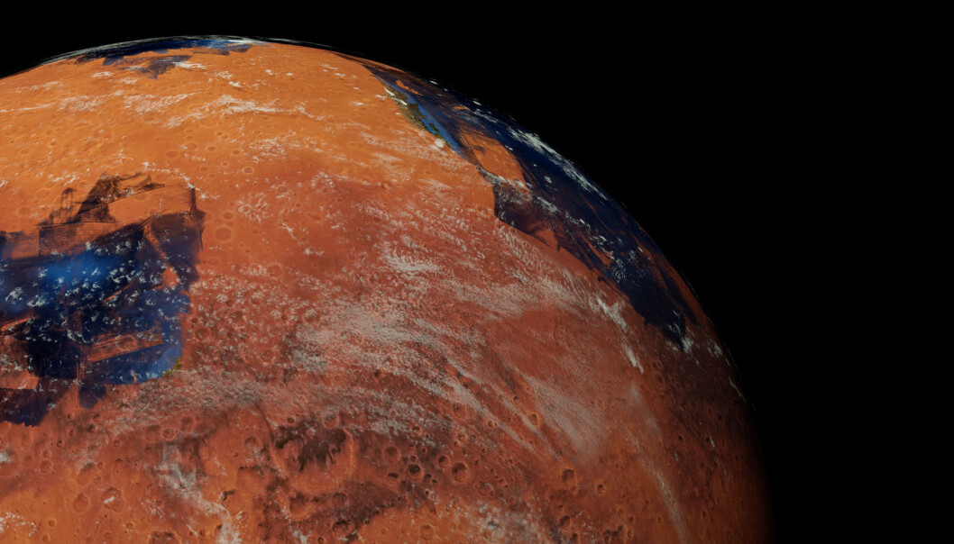 Ny atmosfære og skydekke på Mars? Trolig ikke mulig, ifølge forskere. (Illustrasjon: Shutterstock / NTB Scanpix) Ny atmosfære og skydekke på Mars? Trolig ikke mulig, ifølge forskere. (Illustrasjon: Shutterstock / NTB Scanpix)