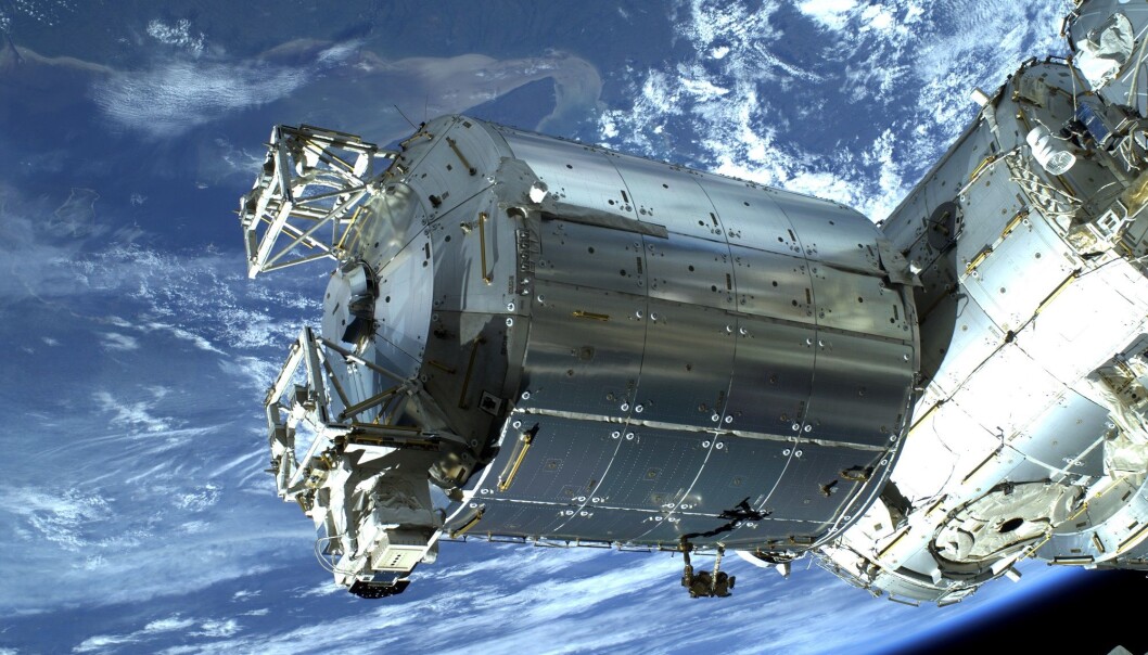 Columbus er den europeiske laboratoriemodulen på den internasjonale romstasjonen. Her kan forskere få gjennomført ulike eksperimenter. (Foto: ESA/NASA) Columbus er den europeiske laboratoriemodulen på den internasjonale romstasjonen. Her kan forskere få gjennomført ulike eksperimenter. (Foto: ESA/NASA)