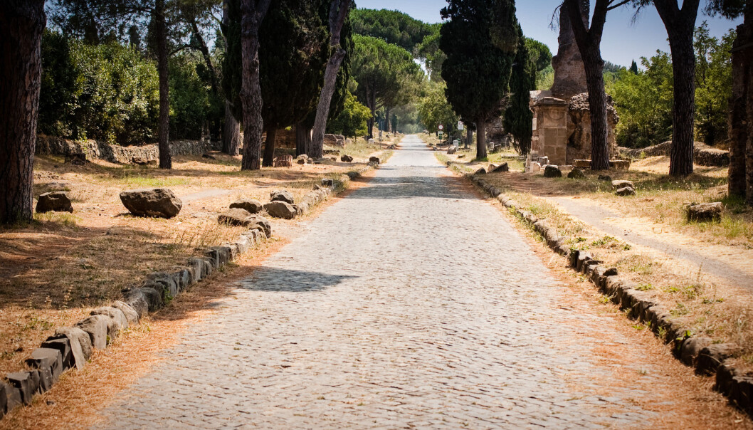 Antikk romersk vei i nærheten av Roma. (Foto: Spirit Stock / Shutterstock / NTB scanpix) Antikk romersk vei i nærheten av Roma. (Foto: Spirit Stock / Shutterstock / NTB scanpix)