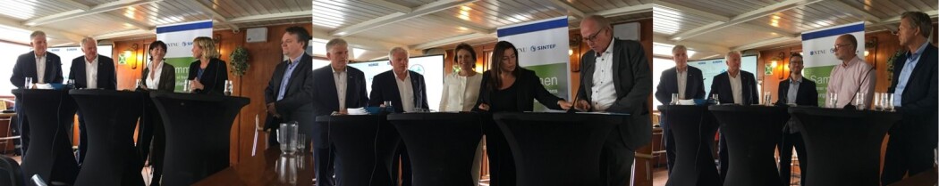 Først lot vi fagfolka kommentere forskningen som ble lagt frem. (Foto: Hege Tunstad/NTNU Energi) Først lot vi fagfolka kommentere forskningen som ble lagt frem. (Foto: Hege Tunstad/NTNU Energi)