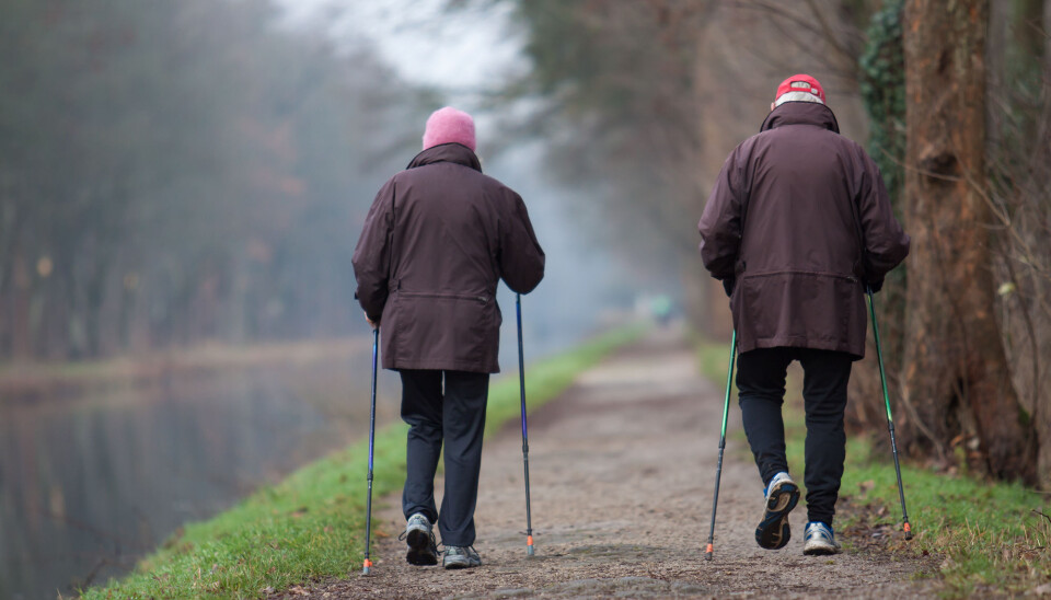 Været ser ut til å påvirke eldres aktivitetsnivå, i alle fall hos de som har dårlig kondis fra før. (Illustrasjonsfoto: Shutterstock / NTB Scanpix)