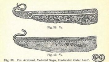 Arkeologene har antatt at båndene på to kniver fra midt i bronsealderen, var av jern. Ny studie avliver den antakelsen. (Foto: Lyngstrøm & Jouttijärvi, Danish Journal of Archaeology) Arkeologene har antatt at båndene på to kniver fra midt i bronsealderen, var av jern. Ny studie avliver den antakelsen. (Foto: Lyngstrøm & Jouttijärvi, Danish Journal of Archaeology)